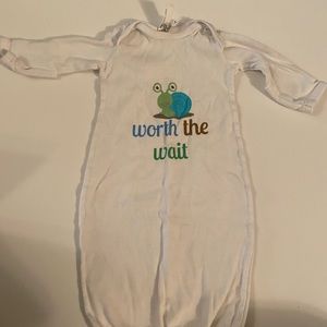 Worth the wait newborn gown